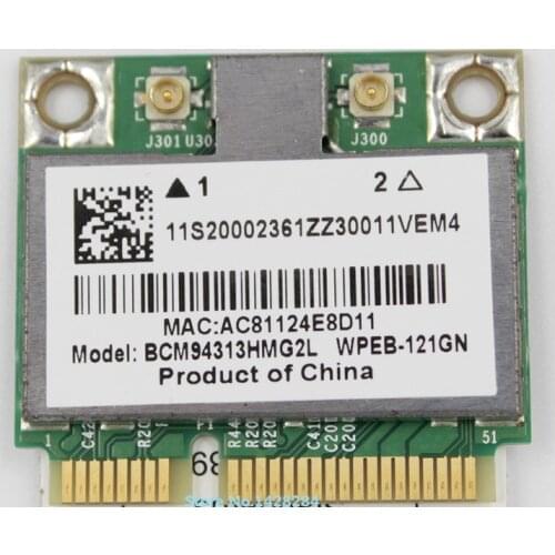 SSEA New for BroadCom BCM94313HMG2L BCM4313 Half Mini PCI-E 802.11 b/g/n Card for IBM Lenovo B560 V560 G555 G560 Z560 Z565
