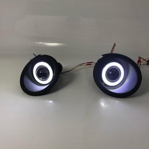 LED 2pcs fog lamp refit angel eye lens with yellow light steering is suitable for 2008-2011 Chevrolet Captiva Car accessories