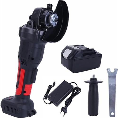 Power Tool Cordless Angle Grinders 21V 800W Brushless Angle Grinder Polisher Grinding Cutter Lithium-ion Battery Rechargeable