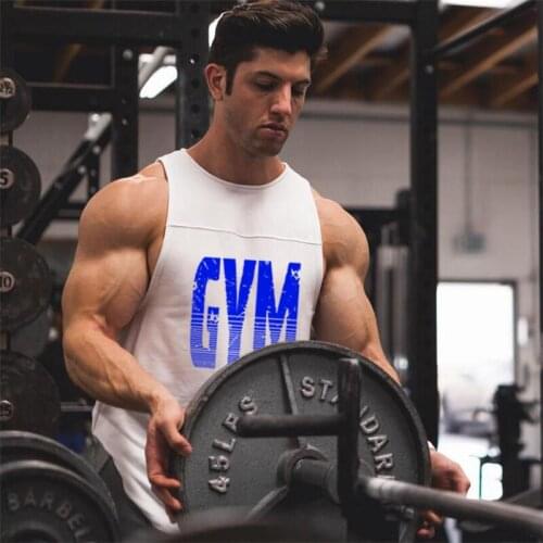 Muscleguys Brand Gyms Clothing Fitness Tank Top Patchwork Mens Bodybuilding Stringer Vest Workout Singlet Sleeveless Undershirt