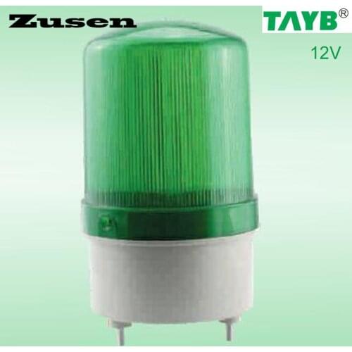 Zusen TB1101J 12v Alarm rolling Signal Warn Warning Siren RED LED Lamp with buzzer