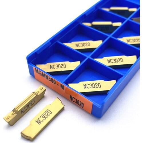 10pcs MGMN150 MGMN200 MGMN300 MGMN400 NC3020 NC3030 PC9030 Slotting Carbide Blade Cutting