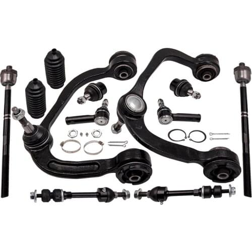 12 Pcs Suspension Kit Upper Control Arm Set For Ford F-150 2005 - 2008 4X4