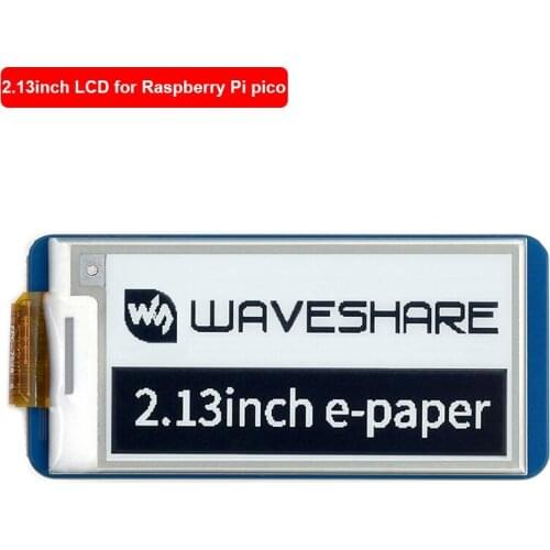 2.13 inch E-Paper E-Ink Display Module 250*122 Pixels LCD Black / White Display with SPI Communication for Raspberry Pi Pico