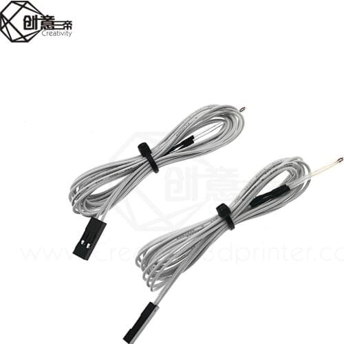 3D Printer Part 100K line with DuPont head & 100K ohm 3950 Thermistors with cable for 3d Reprap Mend 3d printers parts