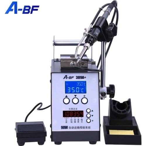 A-BF High Frequency Automatic Soldering Station Industrial Foot Type Temperature Adjustable Welding Station Tin Feeding Machine