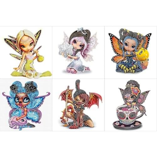 Partially Special-shaped Drill Diamond Painting DIY 5D Cartoon Series Mosaic Kit Home Decoration Gift Creative Hanging Painting