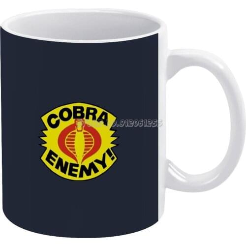 Enemy White Mug Coffee Mug 330ml Ceramic Home Milk Tea Cups and Mugs Travel Gift for Friends Gi Joe Gijoes Gi Joes G I Joe 80s T