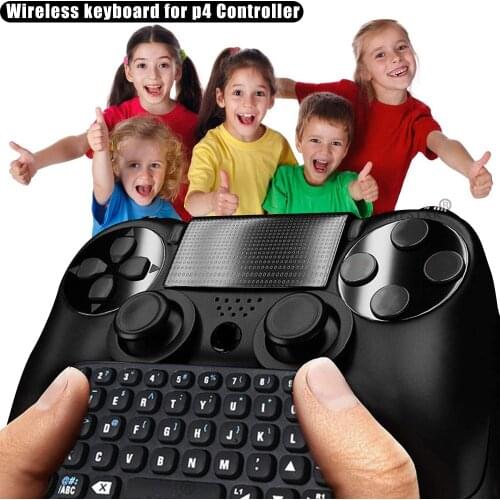 Mini Wireless Bluetooth Gaming Keyboard Portable Rechargeable Chat Keypad for P4 PS4 Controller Game Console Accessories