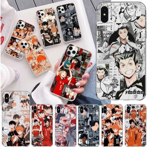 Anime Haikyuu Hinata Attacks Phone Case For iphone 12 11 Pro Max Mini XS Max 8 7 6 6S Plus X 5S SE 2020 XR Silicone Soft Cover