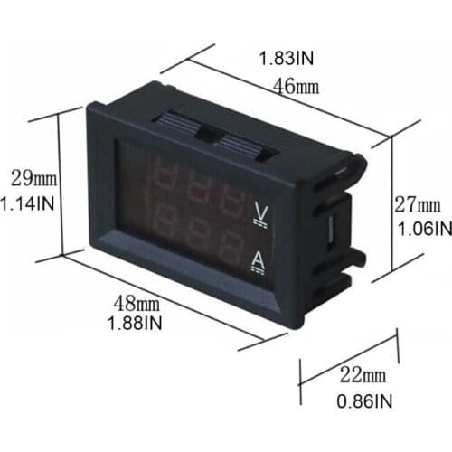 B2RB DC 0-100v 50A 100A Led Digital Voltmeter Ammeter Dc Voltage Current Meter Ampere Tester DC Amp Panel Voltage Meter