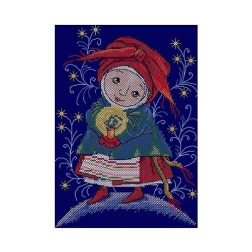 Girl Counted Cross Stitch 11CT 14CT 18CT DIY Chinese Cross Stitch Kits Embroidery Needlework Sets