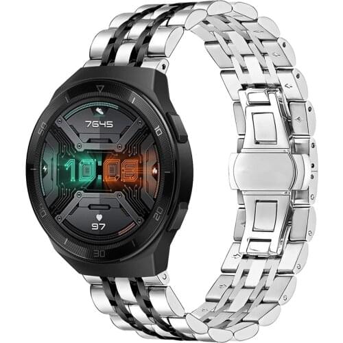 For Huawei GT 2E 46mm/GT2 Strap 20mm 22mm Stainless Steel Wrist Band for Samsung Galaxy Watch 46mm/Active2 40mm 44mm Bracelet