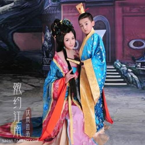 You Zi Yin Tang Dynasty Prince and Empress Costume Parent-Child Costume Sets Mother-Son Stage Clothing