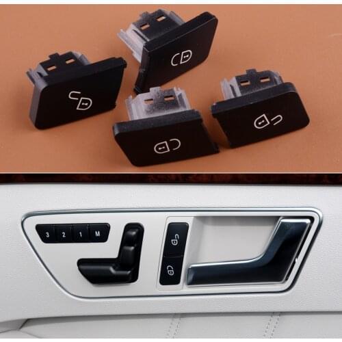 Front Left Right Door Lock Control Switch Button Cap A2049058402 A2049058502 Fit for Mercedes Benz W204 W212 C207 S212 2010-2014