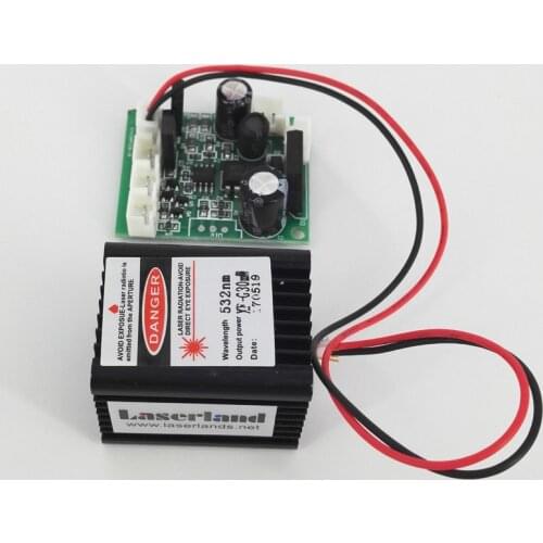 532nm 30-50mw Green Dot Laser Module Diode DC/AC 12V Stage Lighting TTL 0-5V