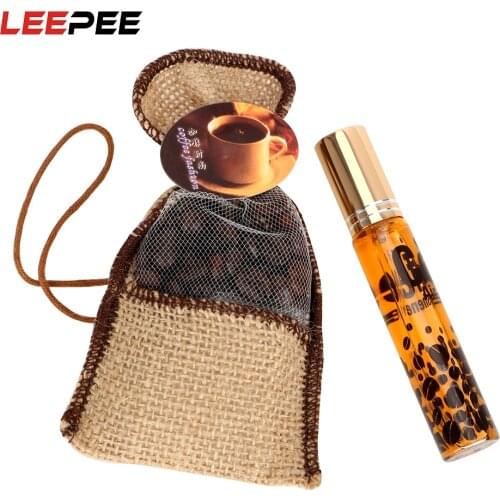 LEEPEE 2 piece/set Coffee Air Freshener Coffee Bean OrnamentCar Perfume Car-styling Interior Accessories