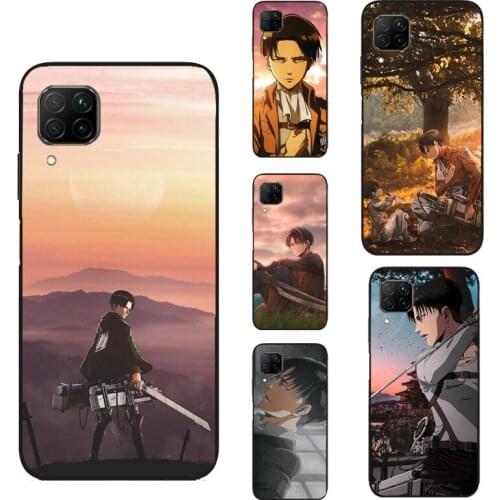 Levi Ackerman For Huawei P40 P30 Lite P20 Pro Nova 5T P Smart 2019 Case For Honor 10 X Lite 8X 9X 10i