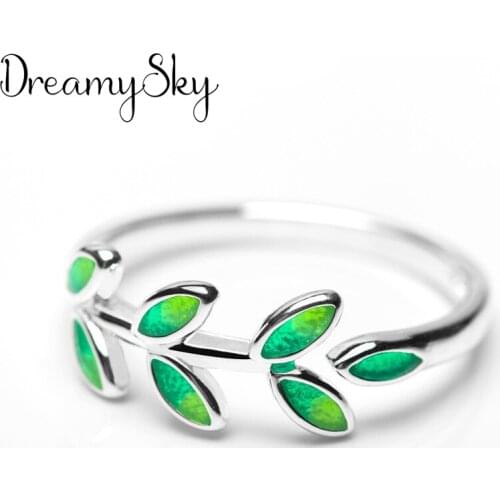 Hot Sale Charming Romantic Leaf Rings for Women Men Jewelry Adjustable Size Rings Christmas Gift Dropship 2021