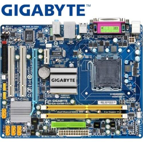 GIGABYTE GA-G41M-ES2L Desktop Motherboard G41 Socket LGA 775 For Core 2 DDR2 8G Micro ATX Original Used