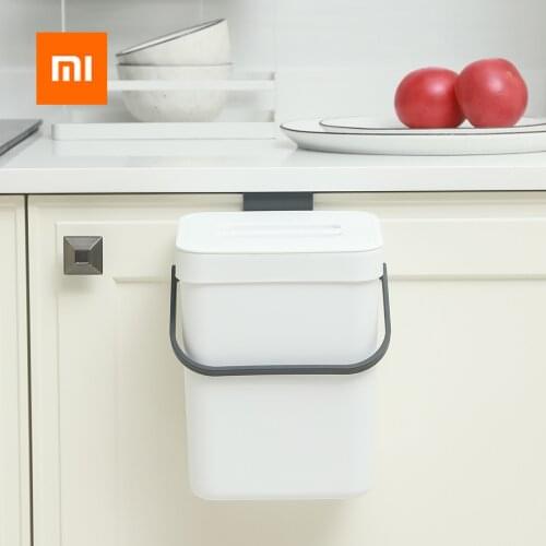 Xiaomi NAKKO 3L/5L Wall-mounted Kitchen Trash Can Household Cabinet Hanging Kitchen Desktop Storage Bucket Sorting Garbage