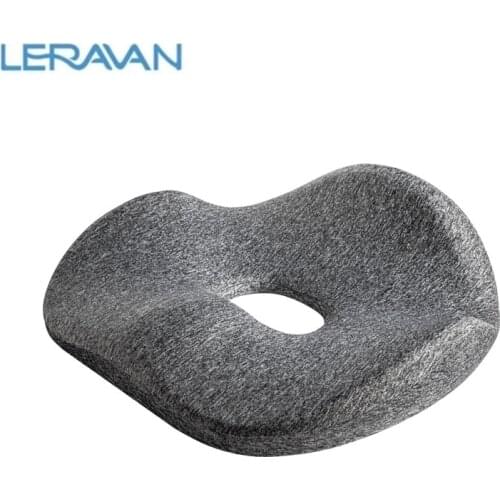 New Leravan Seat Cushion Antibacterial Breathable Rebound Memory Foam Cushion Home Car Office Chair Massage Cushion
