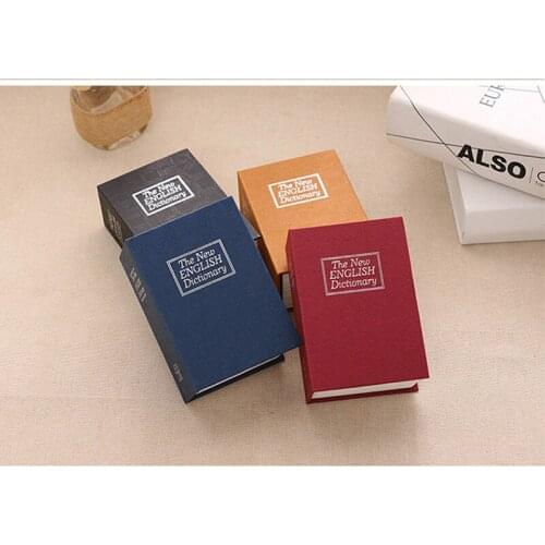 New Dictionary Mini Safe Box Book Money Hidden Secret Security Safe Lock Cash Money Coin Storage Jewellery key Locker