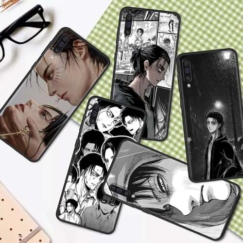 Attack On Titan Eren Jaeger Manga Case For Samsung Galaxy A50 A10 A70 A20e M31 A30 A40 A02s M30s M21 M11 F41 TPU Black Cover