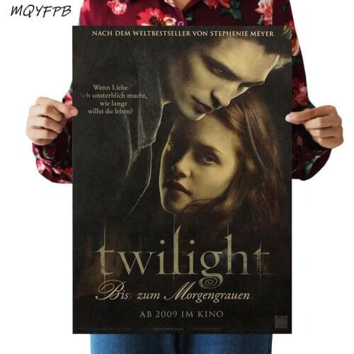 Classic Movies The twilight saga Kraft Paper Poster Home Decor Wall Sticker gift 50.5x35cm