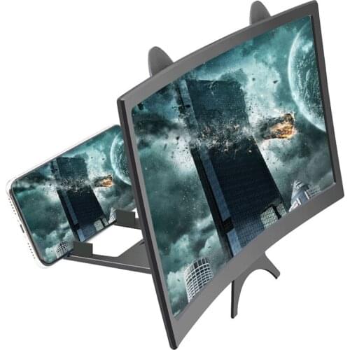 Folding Mobile Phone Video Screen Amplifier 12'' 3D HD Magnifier Stand Bracket Mobile Phone Screen Amplifier Accessories