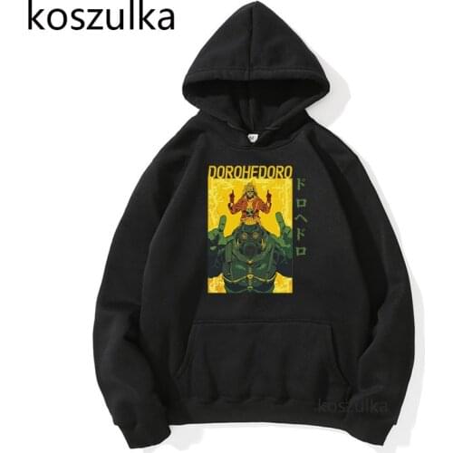2021 Dorohedoro Hoodies Men Japanese Anime Funny Cartoon Sweatshirt Hooded Harajuku Oversized Casual Male Fashion Sudaderas
