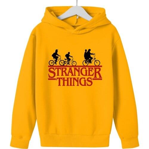 TV Show Stranger Things Hoodie 2021 Spring Winter Warm cotton High Quality Sweatshirt Fashion Hip Hop Streetwear baby clothes