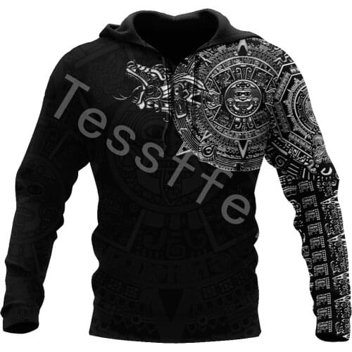 Tessffel Amazing Aztec Warrior 3D Printed Men/Women Sweatshirt Harajuku Zipper Hoodie Casual Unisex Jacket Pullover Style-A9