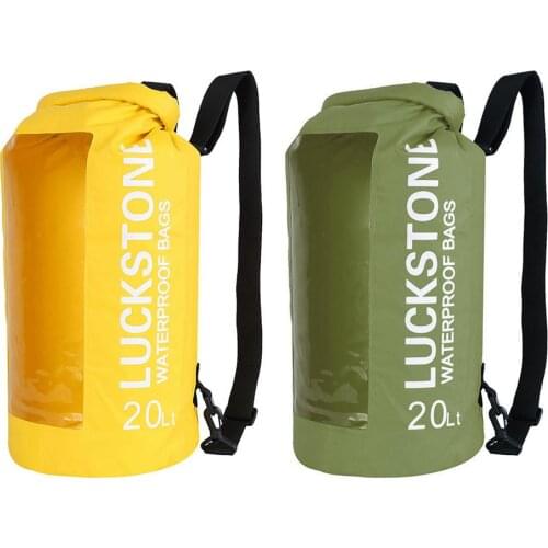 Waterproof Dry Bag With Straps PVC Backpack Float Bag For Storage Outdoor Camping Travel Swimming Beach Fishing Floating Travel