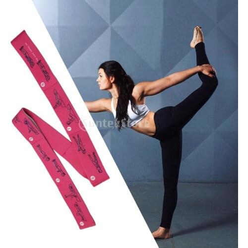 Yoga Pull Strap Belt Polyester Latex Elastic Latin Dance Stretching Band Loop Yoga Pilates GYM Fitness Exercise Resistance Bands