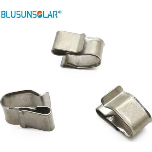 5000 pcs/lot 304 Material Solar DC Cable Clamp PV Cable Clip for Solar Panel Wire Assemble XJ0210