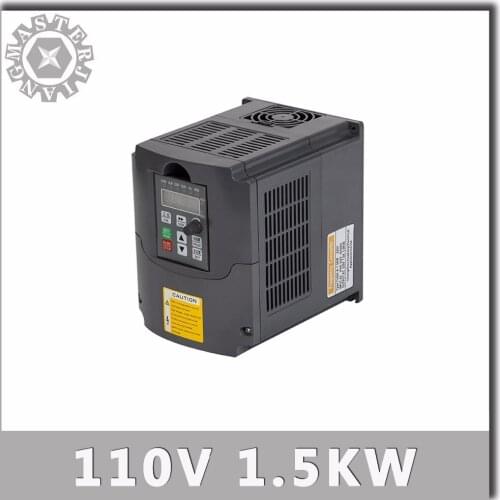 1.5KW Spindle Speed Control Variable Frequency Drive VFD 1HP or 3HP Input 3HP 110V 1500W VFD Frequency Inverter for Spindle
