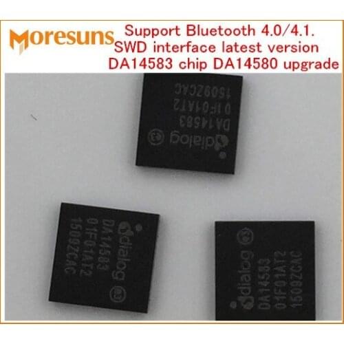 5pcs/lot 16 MHz 32 bit ARM Cortex-M0 kernel Support Bluetooth 4.0/4.1.SWD interface latest version DA14583 chip DA14580 upgrade