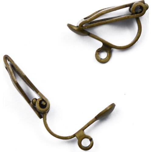6Pairs Bronze CLIP on / Earrings Without Hole Earwires Earrings Accessories