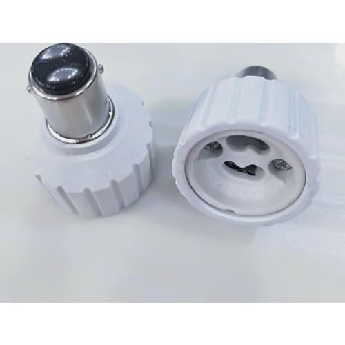 10pcs/lot BA15D TO GU10 adapter High quality material fireproof material socket adapter B15D TO GU10