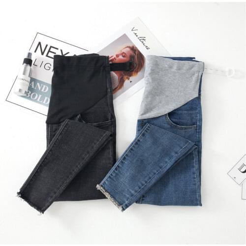 Stretch Denim Jeans For Pregnant Women Trousers Nursing Maternity Clothes Elastic Waist Pregnancy Pants Spring Maternity Clothes