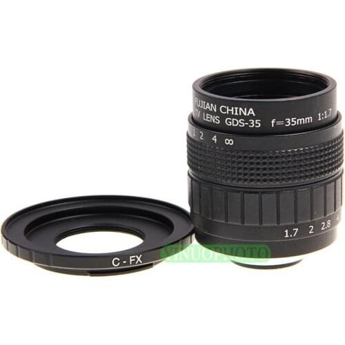 FUJIAN 35mm F1.7 C Mount CCTV F1.7 Lens for Fuji Fujifilm X-E2 X-E1 X-Pro1 X-M1 X-A2 X-A1 X-T1
