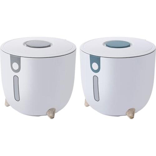 5kg Dry Food Storage Container Airtight Rice Bucket Can for Flour Grains