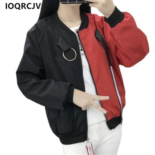 Bomber Jackets 2019 New Women New Womens Basic Jacket Fashion Windbreaker Outwear Female Baseball Women Hip hop Coat Large size