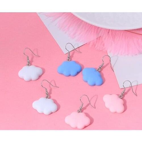 Dangle Earrings for Women Sweet Girl Cloud Earrings Ear Hook Jewelry Birthday Party Gifts