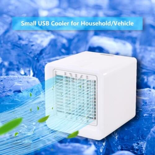 Mini Air Conditioner Fan Summer USB Rechargeable Cooler Multifunctional Air Conditioner Humidifier Purifier Air Cooling Fan