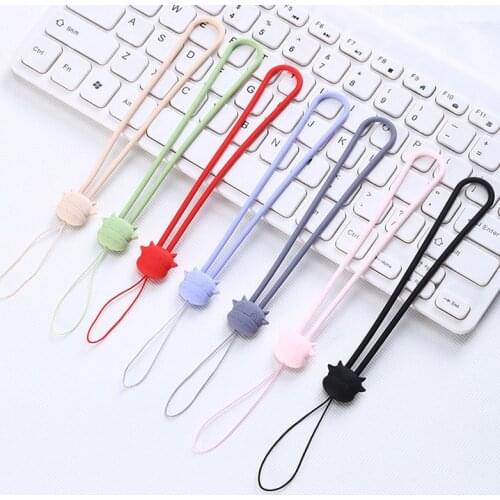 Cartoon cow silicone lanyard liquid short wrist lanyard creative warm hand treasure U disk sling silicone mobile phone lanyard