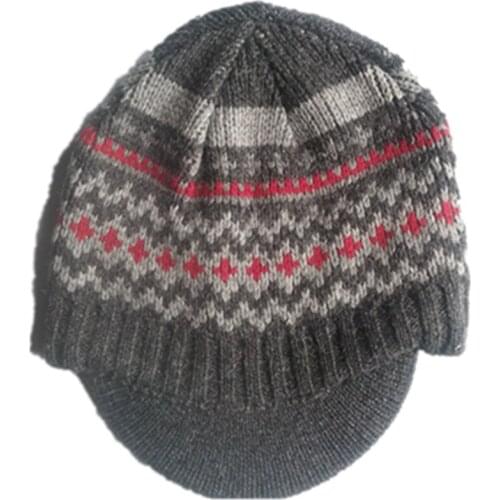 Cartoon Anime fashion wool cotton jacquard flower knitting Winter Plush Warm hat Kid boy Girl Soft Cosplay Caps Beanies Cap hats