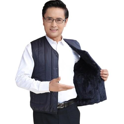 2019 winter Mens Jackets Sleeveless Vest Winter Mens Warm Down Vest Homme Casual Thicken Waistcoat Chalecos Para Hombre 4XL