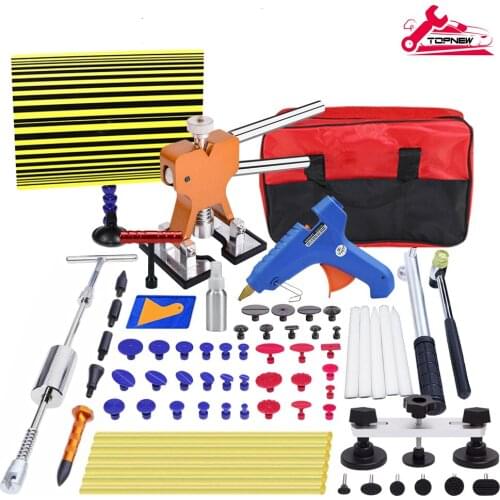 Paintless Dent Repair Kit Dent Puller Tools Slide Hammer Gold Dent Puller for Car Hail Damage Dent & Ding Remover